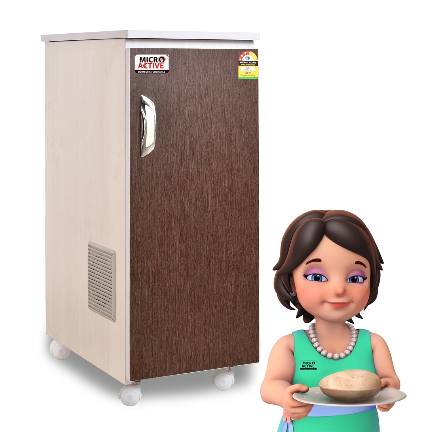 MICROACTIVE Classic Fully Automatic Atta Chakki, 1 HP, 10–12 kg/hr