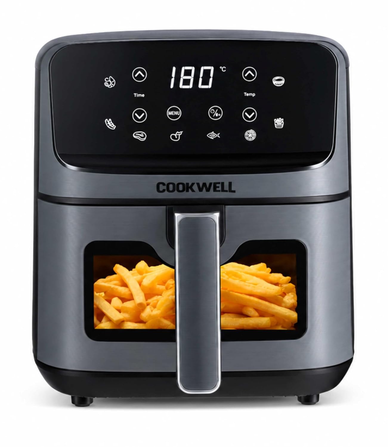 Cookwell 5L Air Fryer with See-Through Window, 1400W (CWAF1400W)