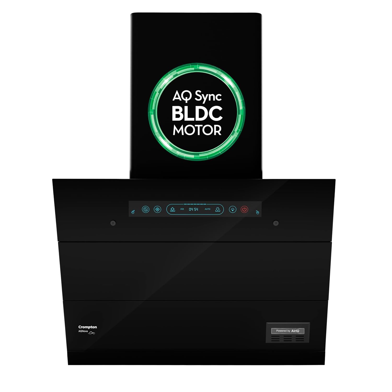 Crompton AQNova BLDC 60cm Slant Chimney with AirIQ Adaptive Suction (1800 m³/hr)