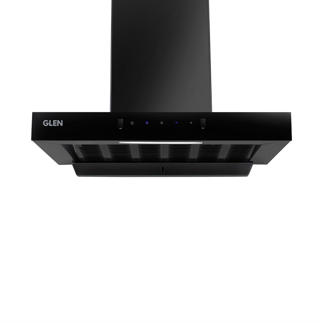 Glen Hood Anya Black Kitchen Chimney 60cm Filterless Thermal Auto Clean T-Shape (1200 m³/hr)