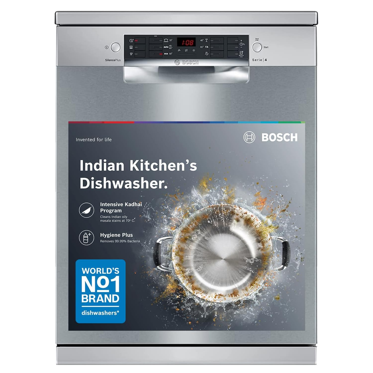 Bosch SMS46KI03I 15 Place Free-Standing Dishwasher