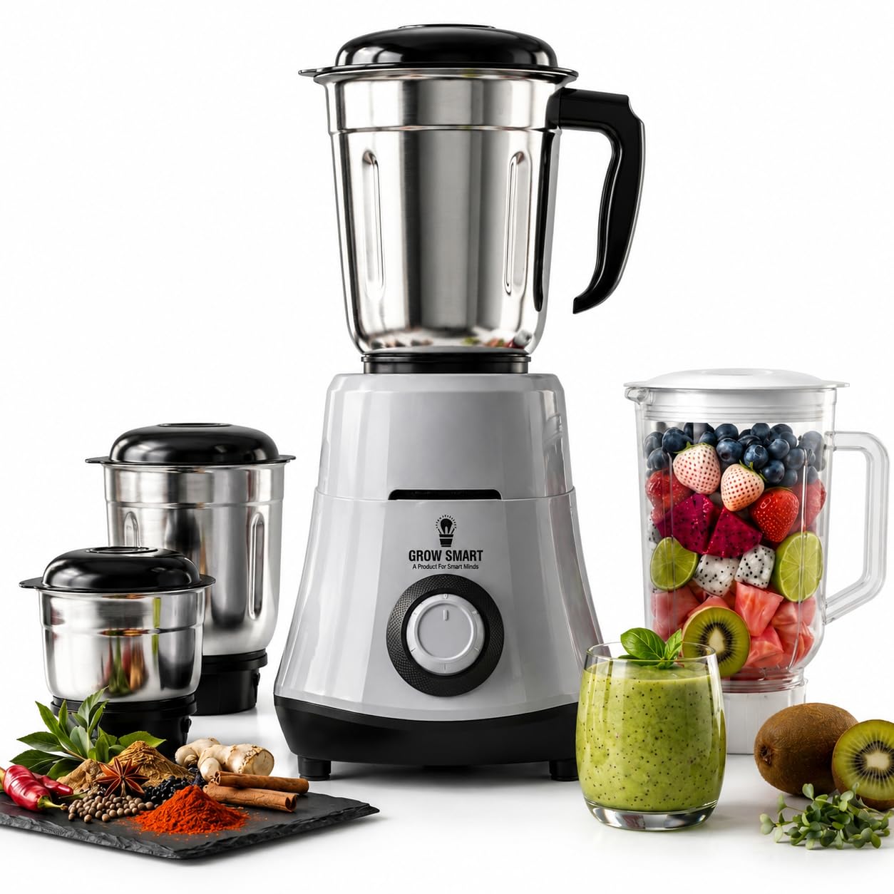 HydroGrind 750W Juicer Mixer Grinder (4 Jars)