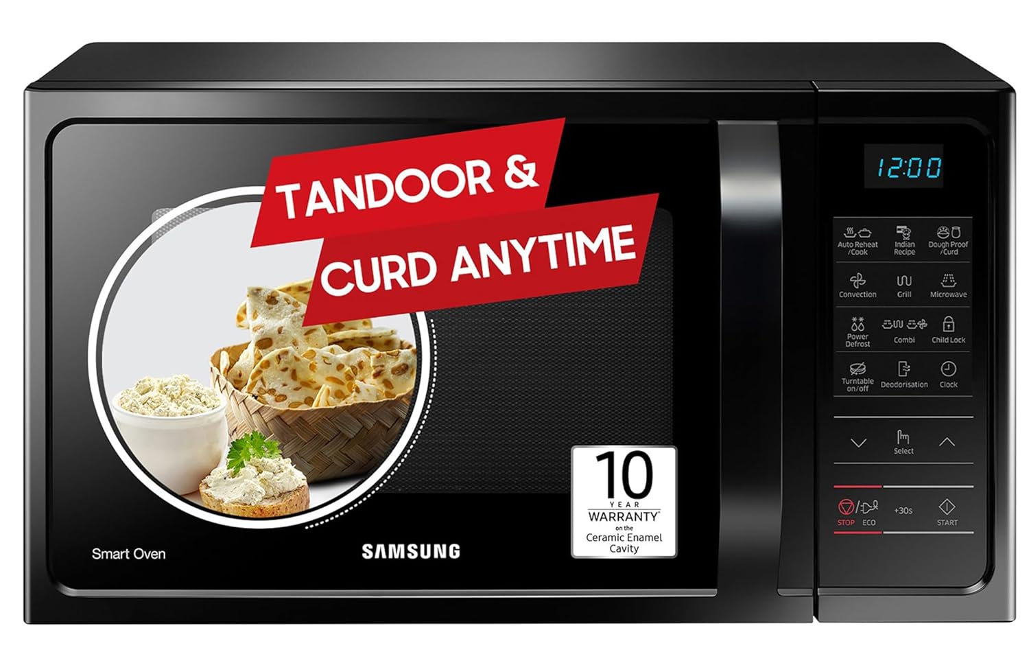 Samsung 28L Convection Microwave Oven with Curd Making (MC28A5013AK)