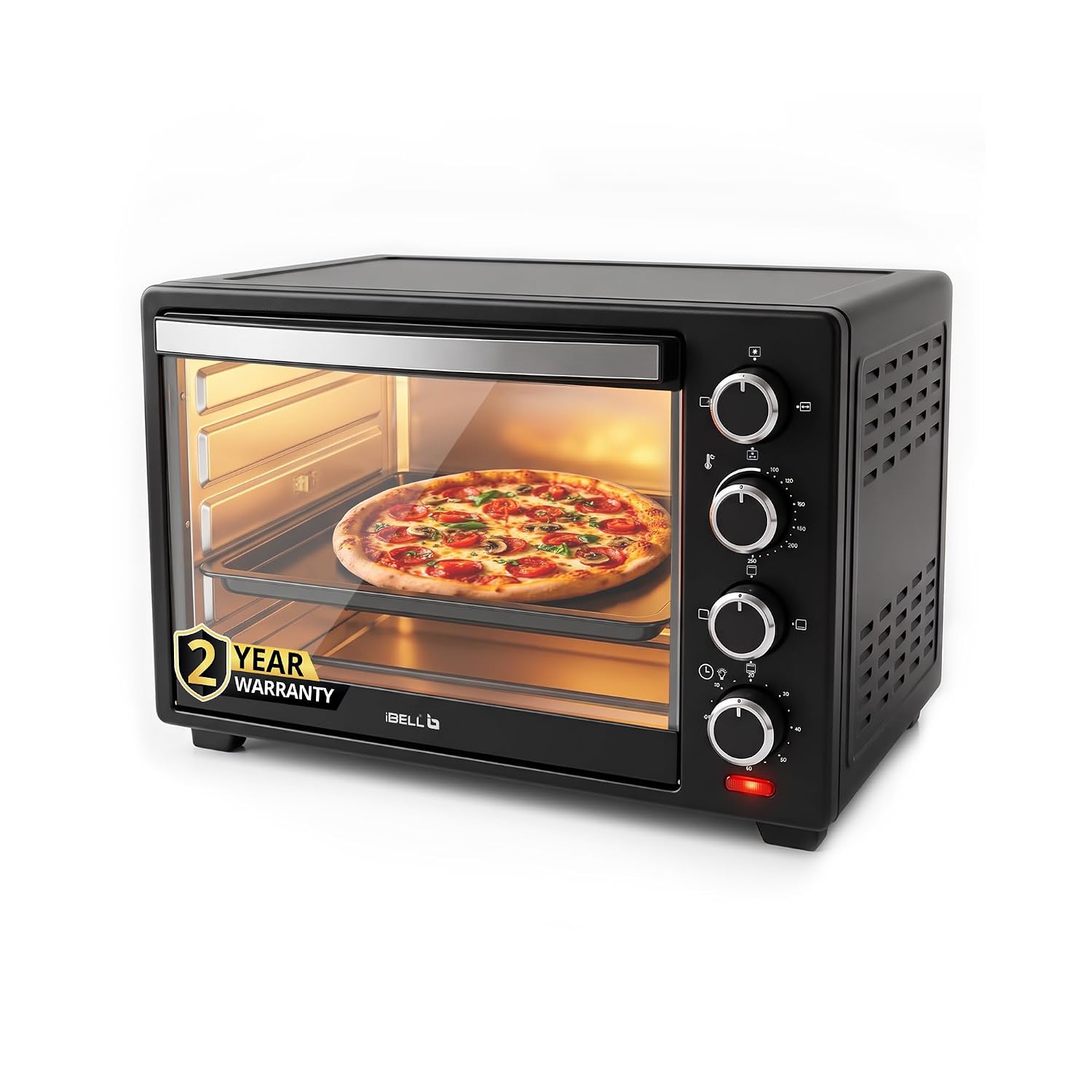 iBELL 40L OTG with Convection and Motorised Rotisserie (EO40LGDLX)