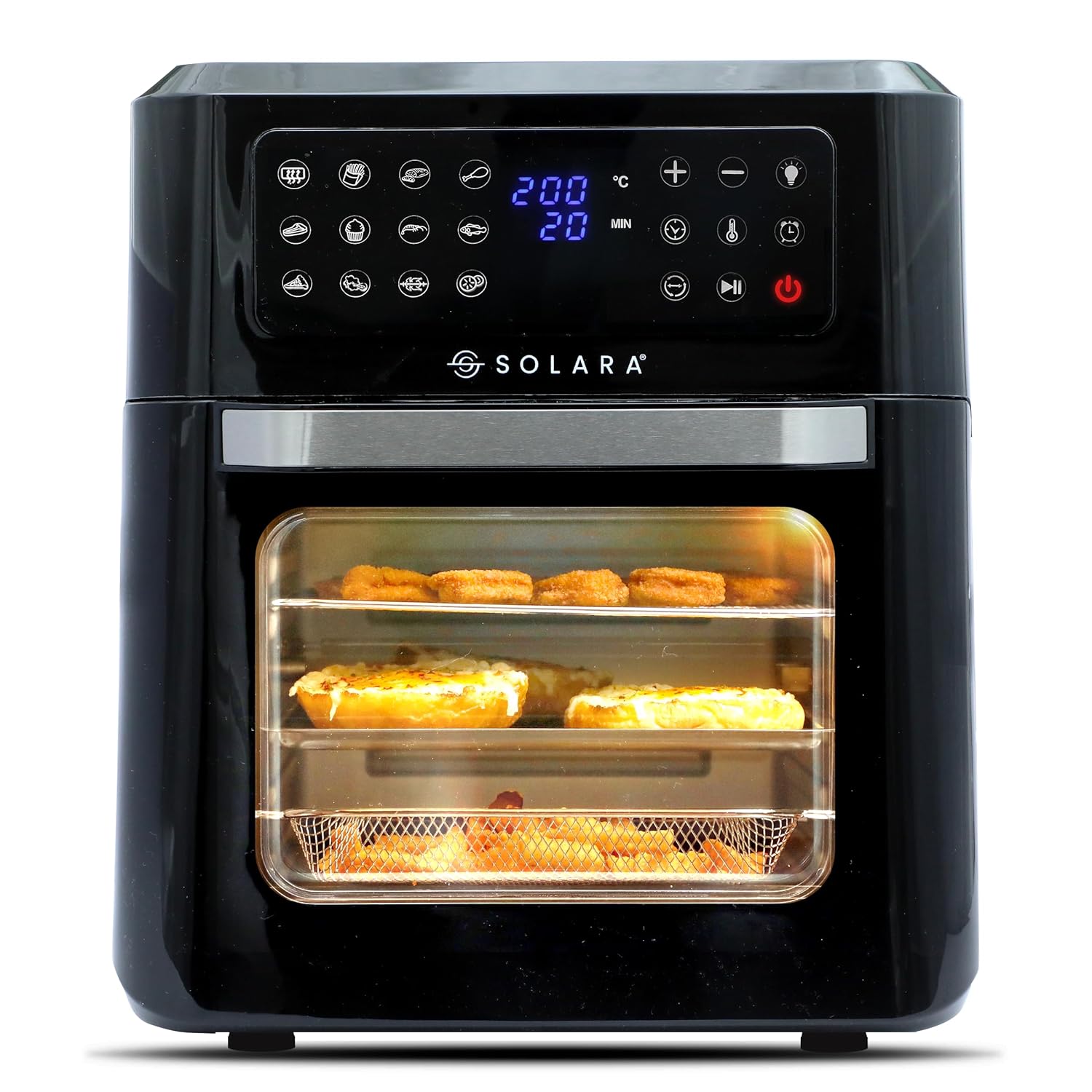 SOLARA 12L Air Fryer Oven with Rotisserie, 1800W