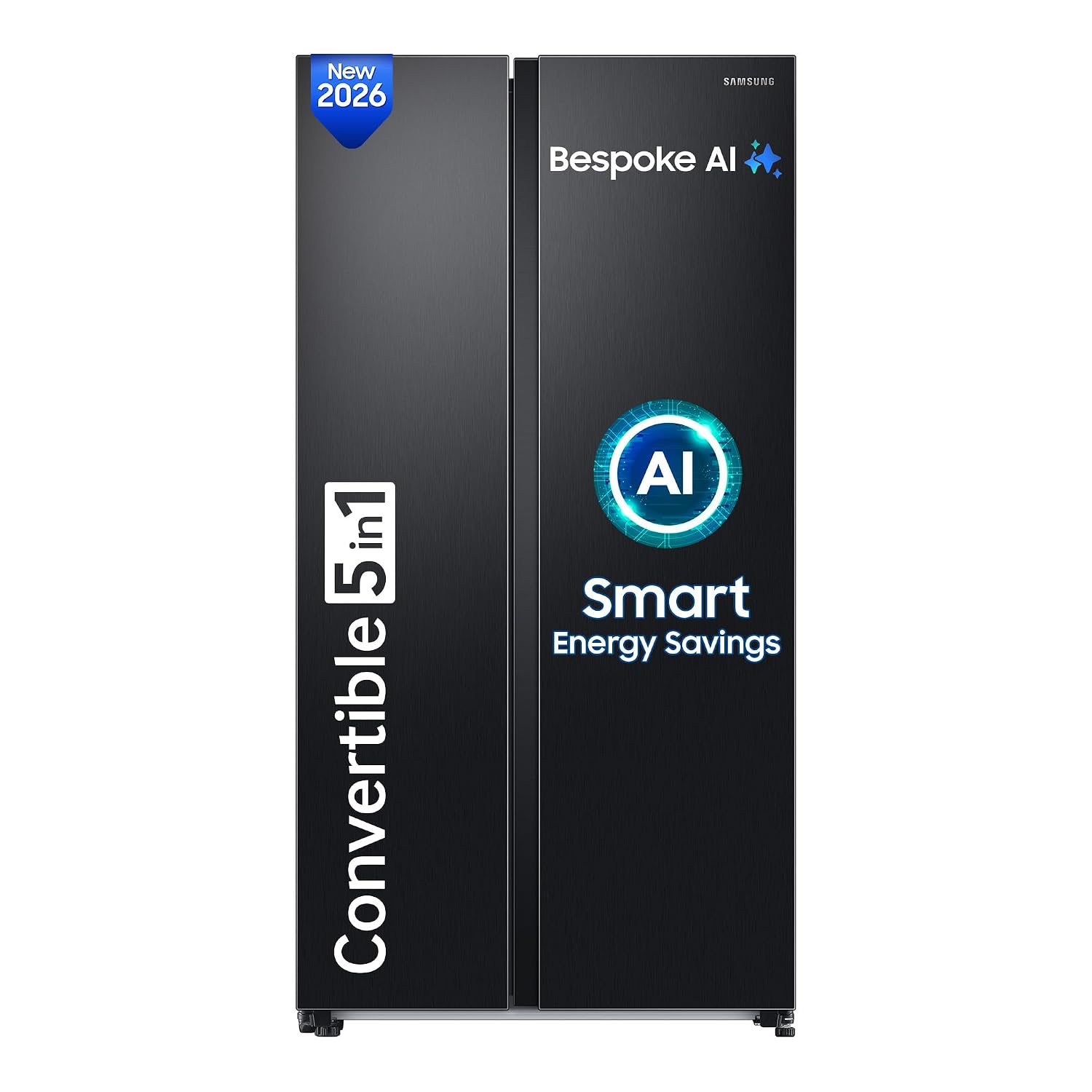 Samsung 653L 3 Star Convertible 5-in-1 Wi-Fi Side-by-Side (RS76CG8003B1HL)