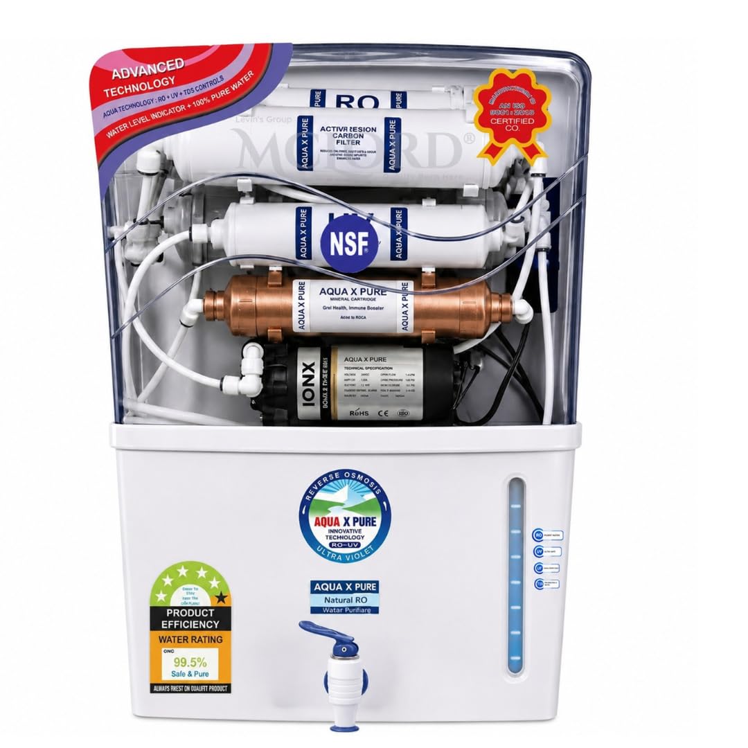 Aqua X Pure Grand Plus Alkaline RO+UV+UF Water Purifier (12L)