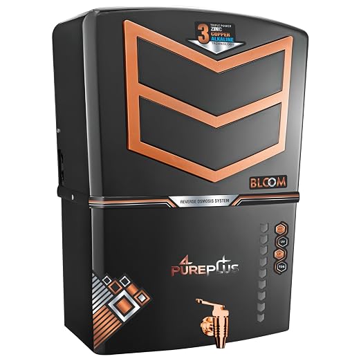Pureplus Zinc Copper Alkaline Hydrogen RO Water Purifier (12L)